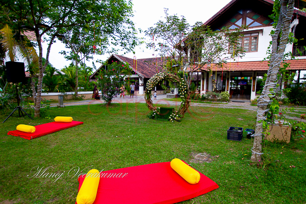 Indriya Sands Resort facilities: Mehndi decor setup at the lawn